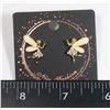 Image 1 : NEW GOLD TONE FAIRY STUD EARRINGS