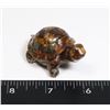 Image 1 : NEW RESIN TURTLE MINI WITH TIGER EYE INSIDE RESIN