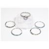 Image 1 : NEW 5PC SIZE 7 BOHO STYLE RING SET