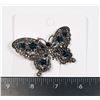 Image 1 : NEW ANTIQUE STYLE GUN METAL BLACK TONE BUTTERFLY