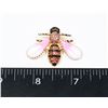 Image 1 : NEW PINK RHINESTONE BEE BROOCH