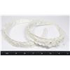 Image 1 : LOT OF 2 NEW FLOWER AND LACE WEDDING HAIR BANDS