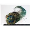 Image 1 : NEW BLACK FASCINATOR PEACOCK FEATHER HAIR COMB