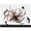 NEW JUELZ BROWN FASCINATOR FEATHER HAIR COMB
