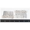Image 1 : 2 NEW BEADED AND RHINESTONE HAIR COMBS