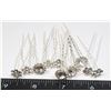 NEW CLEAR RHINESTONE HAIR PINS WEDDING