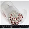 Image 1 : NEW DAINTY BURGUNDY  FAUX PEARL AND RHINESTONE