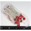 NEW FAUX PEARL AND RHINESTONE FLOWER HAIR PINS