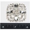 NEW SQUARE DESIGN RHINESTONE BROOCH