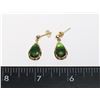 Image 1 : 14K GOLD AMMOLITE EARRINGS. WEIGHS 2.99G