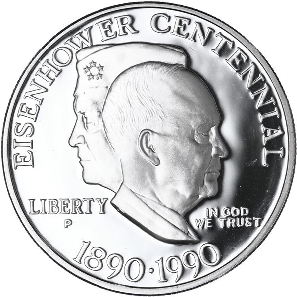 UNITED STATES EISENHOWER CENTENNIAL PROOF SILVER DOLLAR 90% SILVER 1890-1990