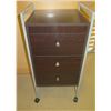 Image 1 : Rolling 3-Drawer Cabinet w/ Slide-Out Tray 17"x16"x36"H