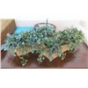 Image 1 : Artificial Flower Arrangement in Wooden Base 22"L