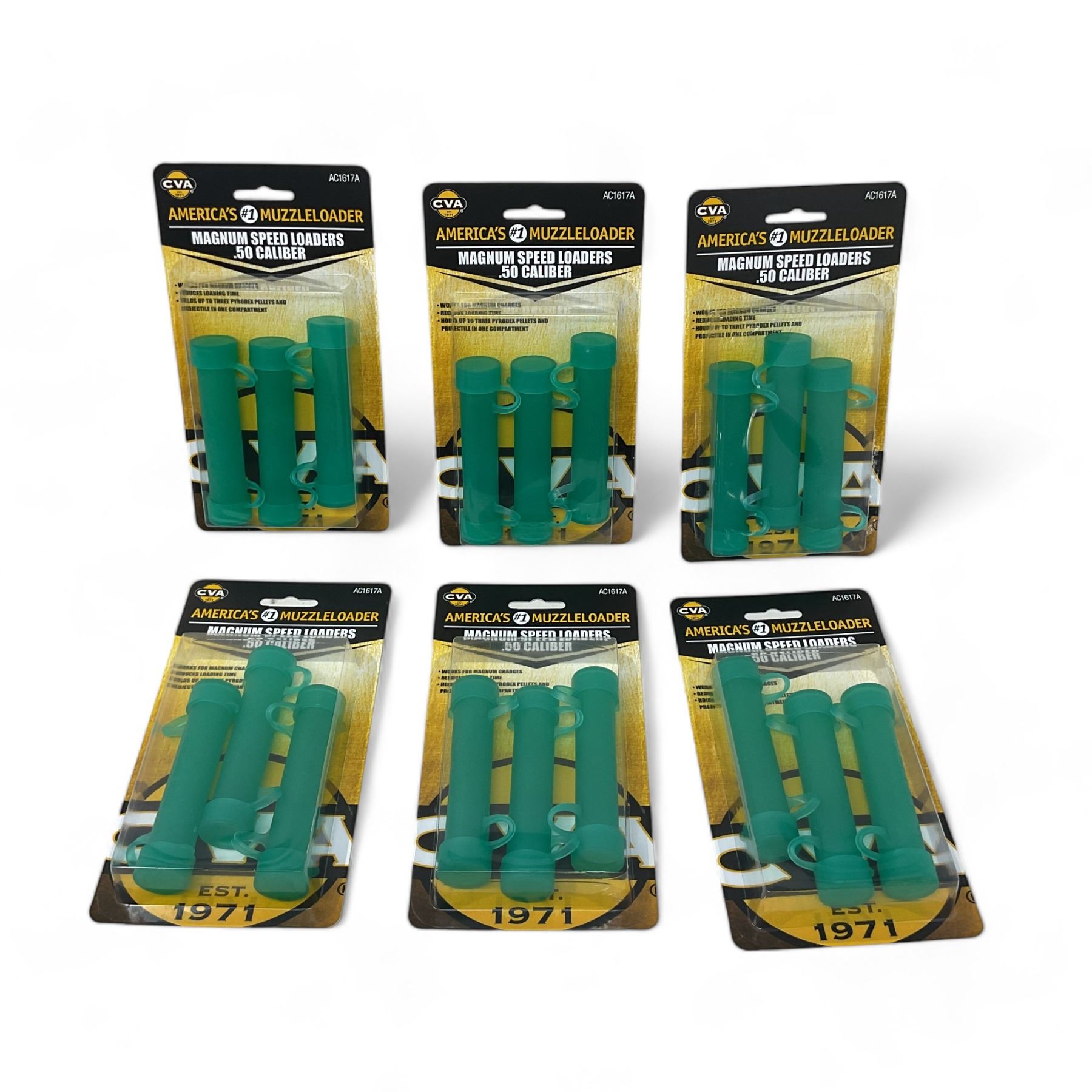 CVA Magnum Speed Loaders for 50 Cal 3 Pack X 6 Qty