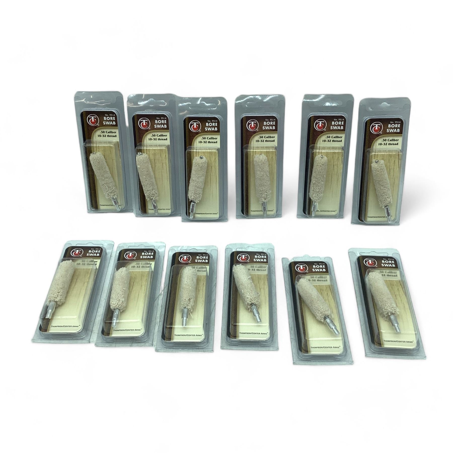 Thompson Center 50 Cal 10-32 Thread Bore Swab X 12 Qty