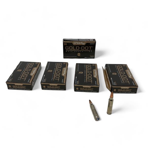Speer LE Gold Dot 223 Rem 62 Grain Duty Ammunition, 100 Rounds