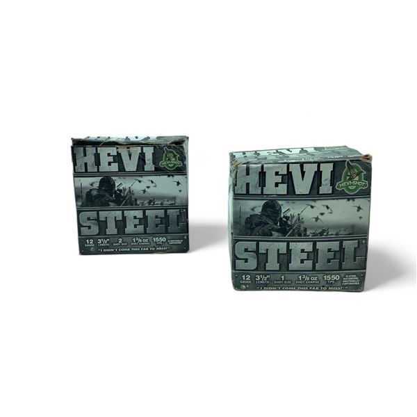 Hevi Steel 12 Ga 3 1/2" Ammunition, Approx 49 Rounds