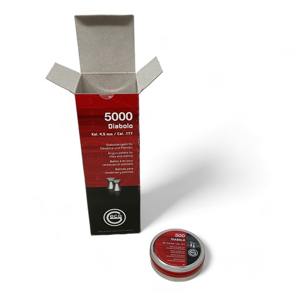 Geco Diabolo .177 Cal 4.5 mm Air Gun Pellets for Rifles and Pistols, 5000 Qty