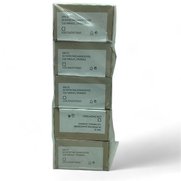AM31 7.62 X 51 Blank Ammunition, 500 Rounds