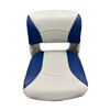 Image 1 : Blue Dog Marine Molded Boat Seat with Cushions, Blue/ Grey, New