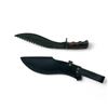 Image 1 : Hand Forged Damascus 9.5" Fixed Blade Knife with Leather Sheath