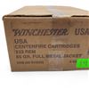Image 2 : Winchester USA 223 Rem 55 Grain FMJ Ammunition, 1000 Round Case