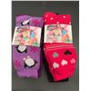 Image 1 : Hot Paws Girl's Thermal Acrylic Blend Socks (2 x 4) Size 11-4
