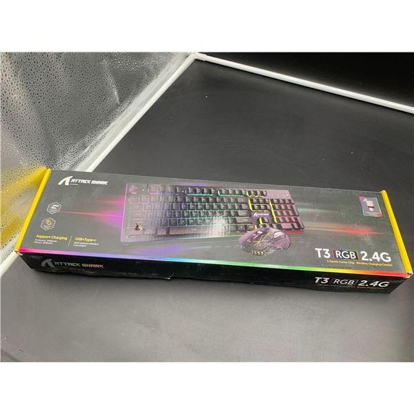 Attack Shark T3 RGB 2.4G Wireless Charging Combo, Keyboard and Mouse