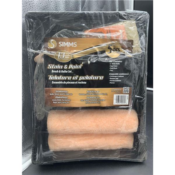 Simms Stain & Paint Brush & Roller Set
