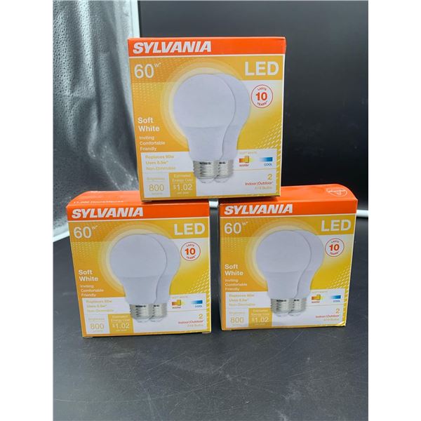 Sylvania 60w Indoor/Outdoor LED Bulbs (2 x 3)