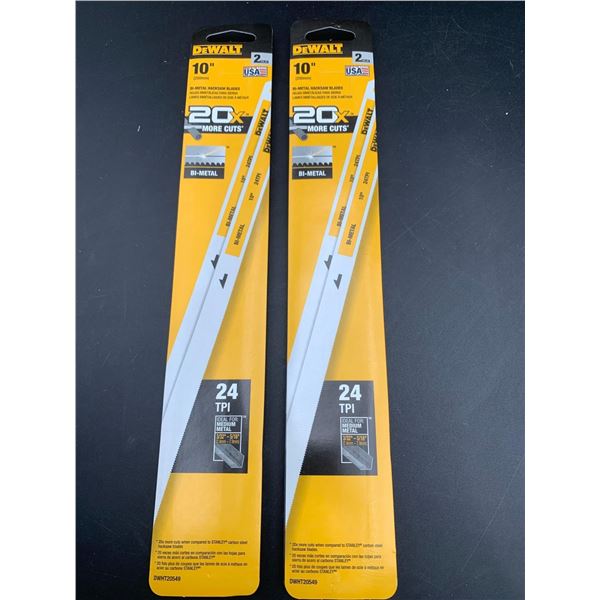DeWalt 10in Bi-Metal Hacksaw Blades (2 x 2)