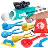 Image 1 : Snowball Maker Toy Kit with Snowball Blaster Gun, 9 Pcs Winter Snow Toys with 2 Duck/1 Round/1 Squar
