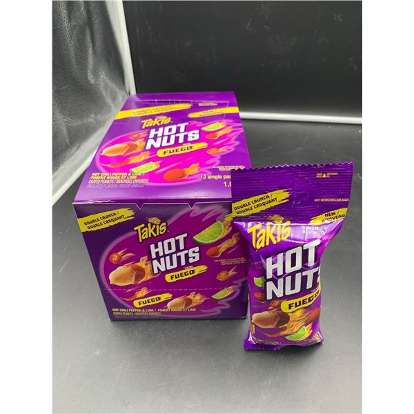 Taki's Hot Nuts-Hot Chilli Pepper & Lime Coated Peanuts (12 x 90g)