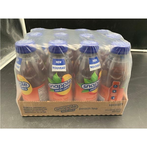 Snapple Zero Peach Flavour Iced Tea (12 x 473ml)