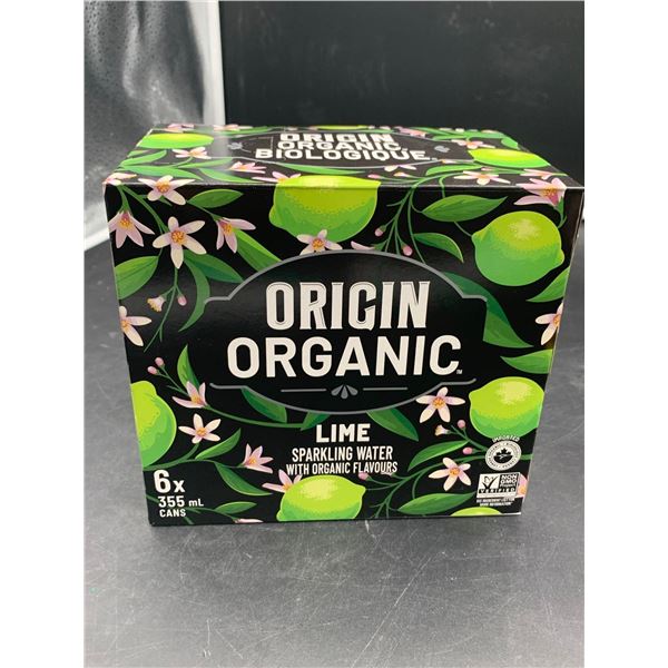 Origin Organic Lime Sparkling Water (6 x 355ml)