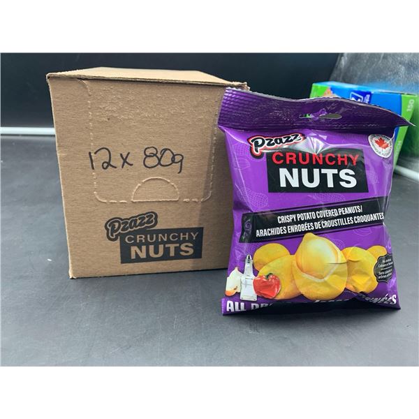 Pzazz Crunchy Nuts, Crispy Potato Covered Peanuts (12 x 80g)