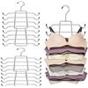 Image 1 : Bakumon Metal Tank Tops Hanger Space Saving Foldable Bra Organizer with 360°Swivel Hook Closet Cloth
