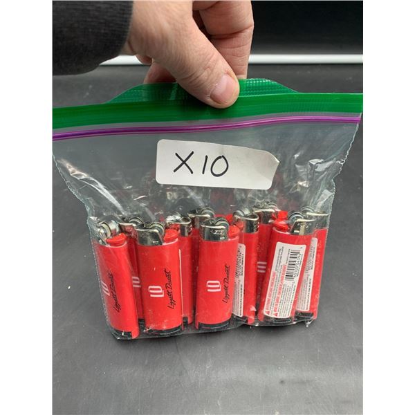 Lot of 10 BiC Lighters