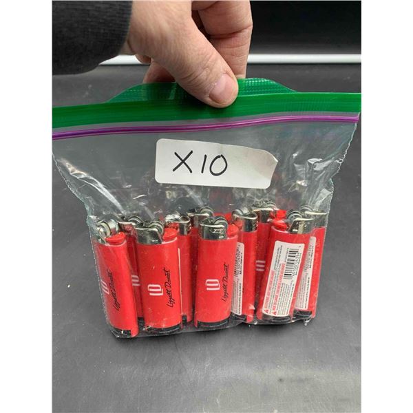 Lot of 10 BiC Lighters