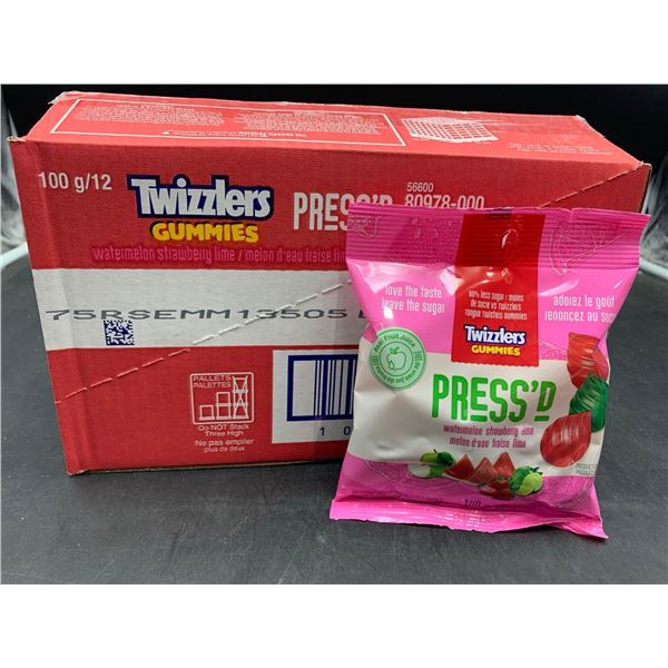 Twizzlers Gummies Press'd Watermelon Strawberry Lime (12 x 100g)