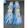 Image 1 : Work Gloves Light Duty Latex Dip Gloves (M) 2 x 4