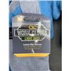 Image 2 : Work Gloves Light Duty Latex Dip Gloves (M) 2 x 4