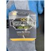 Image 2 : Work Gloves Light Duty Latex Dip Gloves (M) 2 x 4