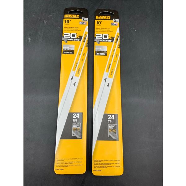 DeWalt 10in Bi-Metal Hacksaw Blades (2 x 2)