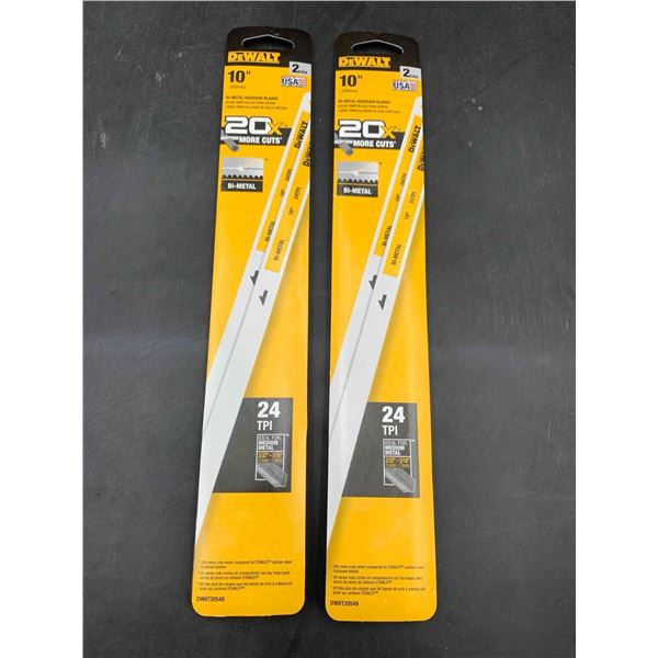 DeWalt 10in Bi-Metal Hacksaw Blades (2 x 2)