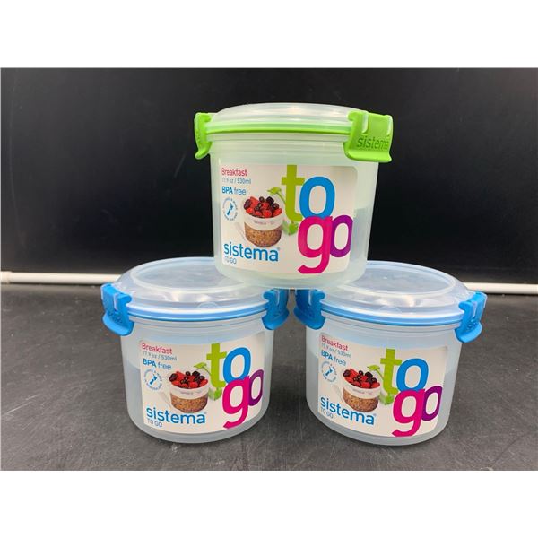 Sistema To Go Cannisters (3 x 530ml)