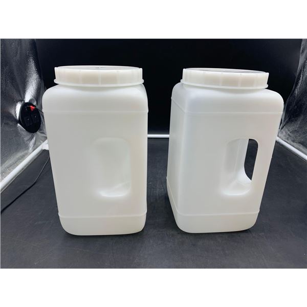 Lot of 2 Plastic Cannisters
