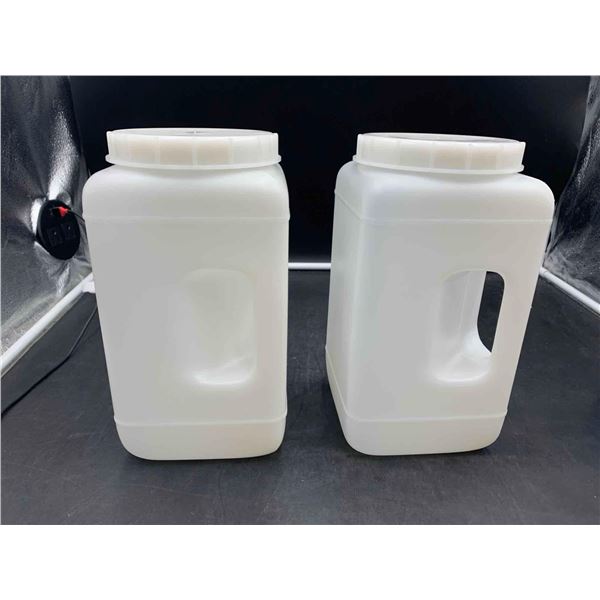 Lot of 2 Plastic Cannisters