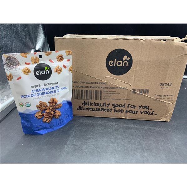 Elan Organic Chia Walnuts (8 x 130g)