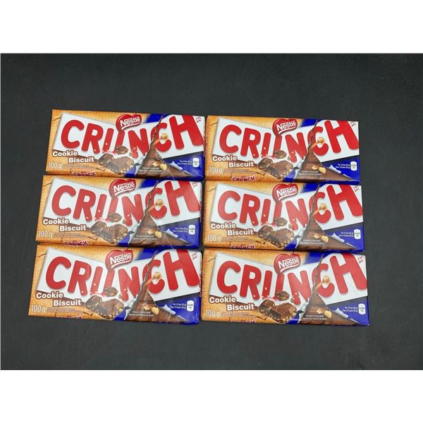 Nestle Crunch Cookie Biscuit Candy Bars (6 x 100g)